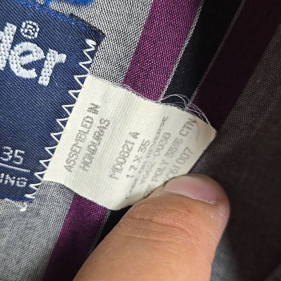 Wrangler Pearl Snap Western Shirt 17 Long Tails XL. - Picture 5 of 11